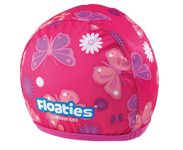Floaties Girls’ Swimcap - Pink Butterfly